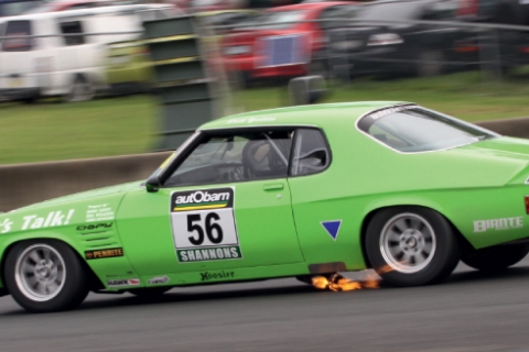 Action from the Muscle Car Masters Pre 2013